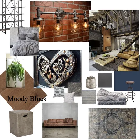 Industrial Mood Board Interior Design Mood Board by Margie Ferguson on Style Sourcebook