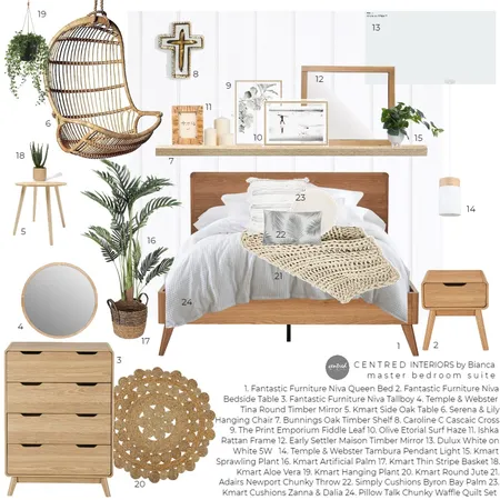 Middle Street Project - MAIN BEDROOM Interior Design Mood Board by Centred Interiors on Style Sourcebook