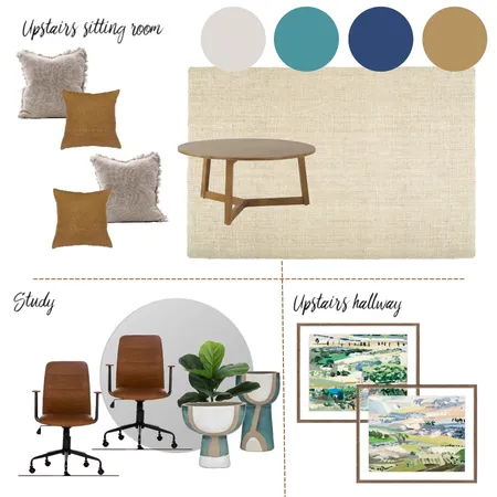Upstairs sitting / Study + Upstairs hallway Interior Design Mood Board by THS on Style Sourcebook