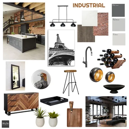 Industrial Interior Design Mood Board by gennaleelyne on Style Sourcebook