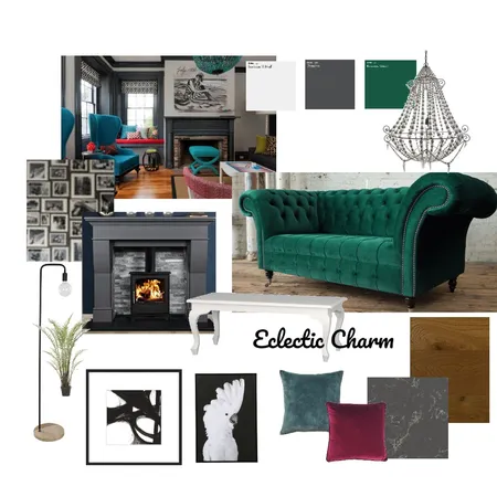 Eclectic Charm Interior Design Mood Board by KateBurgess on Style Sourcebook