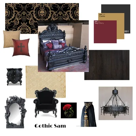 gothic Interior Design Mood Board by Lhilby on Style Sourcebook