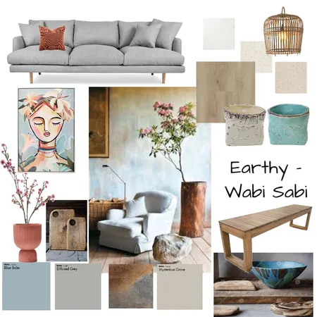 Earthy Wabi Sabi 2 Interior Design Mood Board by Rachael Woodham on Style Sourcebook