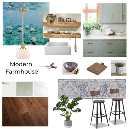 Modern Farmhouse Kitchen Interior Design Mood Board by redwards on Style Sourcebook