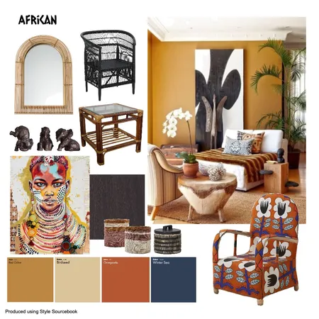 African Interior Design Mood Board by Claire Glasson on Style Sourcebook