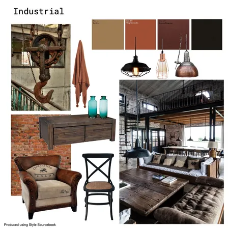 Industrial Interior Design Mood Board by Claire Glasson on Style Sourcebook