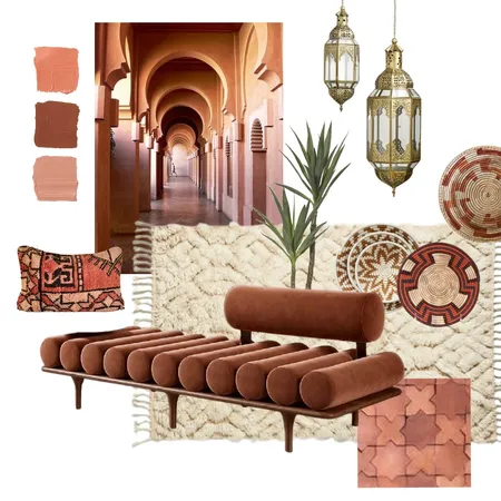 Pink Moroccan 5 Interior Design Mood Board by skg on Style Sourcebook