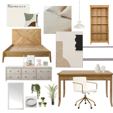 Boho Minimalist Bedroom Interior Design Mood Board by Nicolesapo on Style Sourcebook