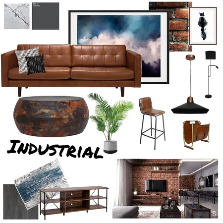 Industrial Interior Design Mood Board by SamRandle on Style Sourcebook