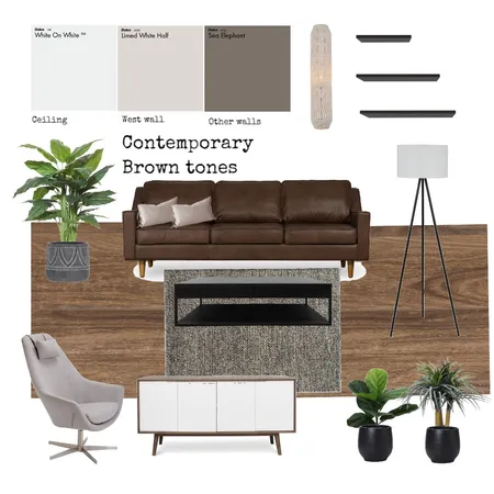Contemporary Brown tones Interior Design Mood Board by martina.interior.designer on Style Sourcebook
