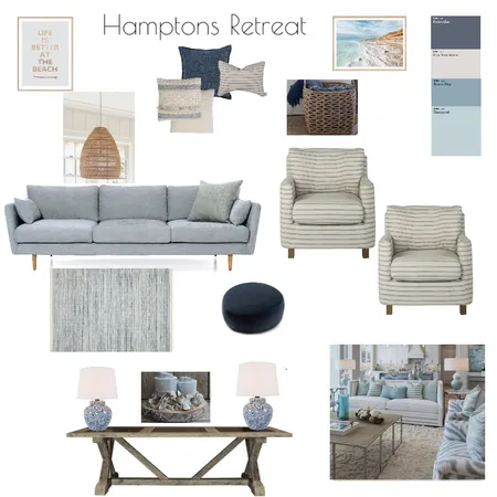 Hamptons Retereat Interior Design Mood Board by Mylovefordesign on Style Sourcebook