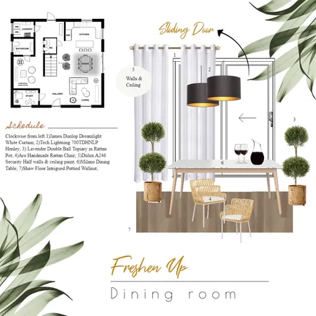 Modern Dining Sample Board Interior Design Mood Board by Kristine Rose Ast on Style Sourcebook
