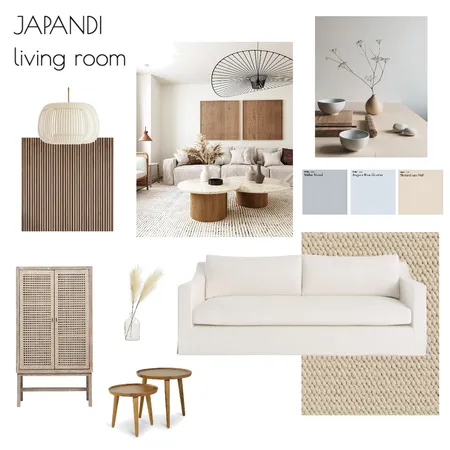 Japandi living room Interior Design Mood Board by charlottedemoor on Style Sourcebook