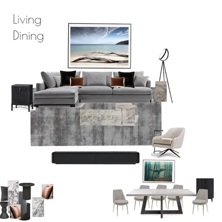 Amz Din/Liv Interior Design Mood Board by Batya Bassin on Style Sourcebook