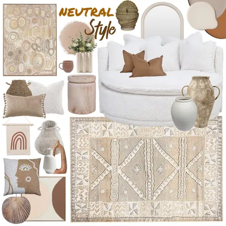 Neutrals Interior Design Mood Board by Thediydecorator on Style Sourcebook