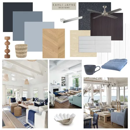 Hamptons Coastal Colourboard and Inspo Interior Design Mood Board by Kahli Jayne Designs on Style Sourcebook