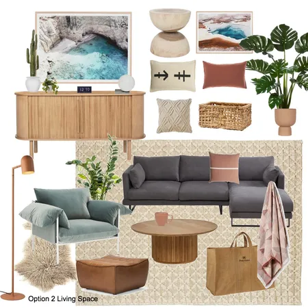 Jess & Steve Living space Concept 2 Interior Design Mood Board by The Renovate Avenue on Style Sourcebook