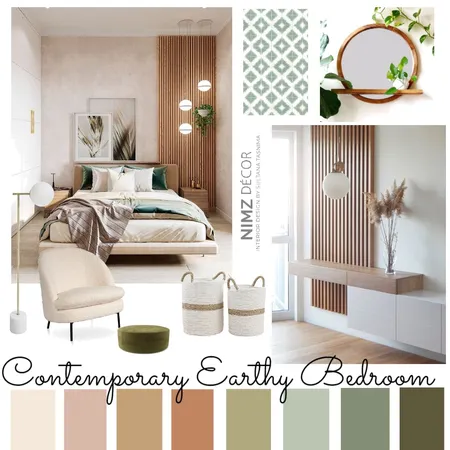 Contemporary moody green Interior Design Mood Board by NIMZDECOR on Style Sourcebook