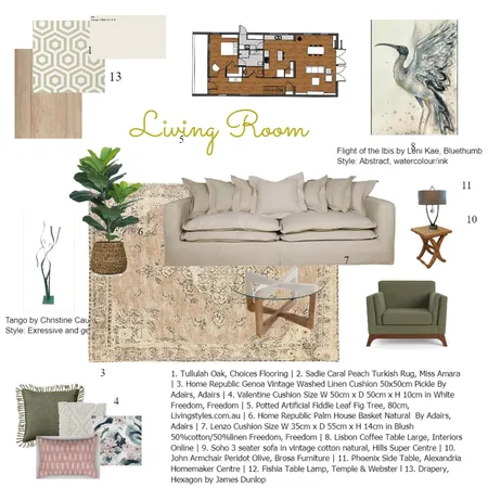 Living Room Interior Design Mood Board by Catherine Byrne on Style Sourcebook