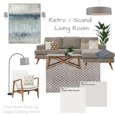 Retro Scandi Assessment Interior Design Mood Board by LCI on Style Sourcebook