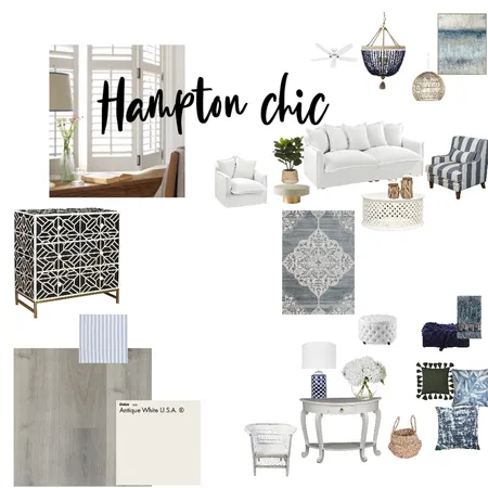 hampton chic Interior Design Mood Board by misscj100 on Style Sourcebook