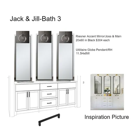 Jack & Jill Bath 3 Interior Design Mood Board by Nest In-Style on Style Sourcebook