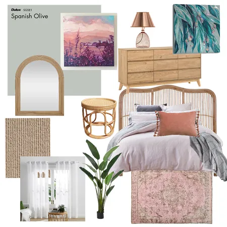 Brielle's bedroom Interior Design Mood Board by Jess Hutchison Art on Style Sourcebook