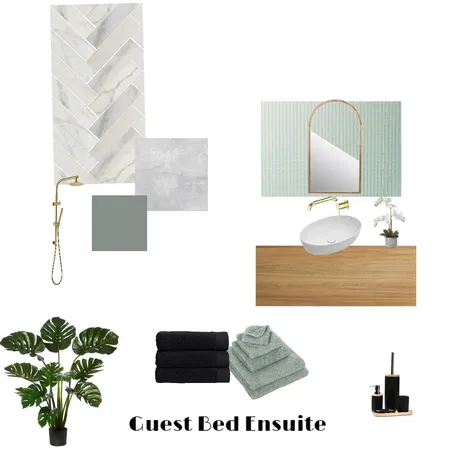 Guest Bed Ensuite Interior Design Mood Board by Mim Romano on Style Sourcebook