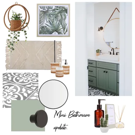 Bathroom mini reno Interior Design Mood Board by thebohemianstylist on Style Sourcebook