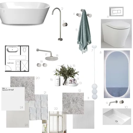 Family Bathroom Interior Design Mood Board by JessMamone on Style Sourcebook