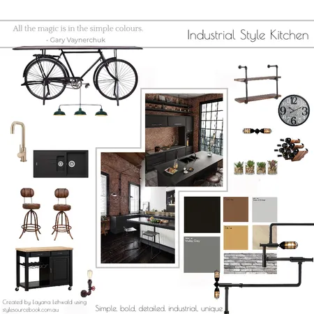 Industrial Interior Design Mood Board by layanainteriors on Style Sourcebook