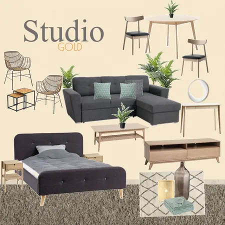 studio GOLD option Interior Design Mood Board by Toni Martinez on Style Sourcebook