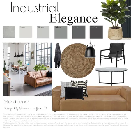 Industrial Elegance Interior Design Mood Board by roxannevj07 on Style Sourcebook