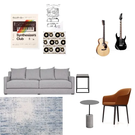 Gonzalez Dobles music room Interior Design Mood Board by IreneQuesada on Style Sourcebook