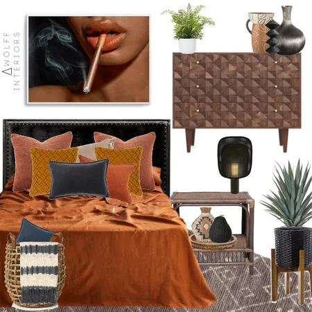 Terracotta Bedroom Interior Design Mood Board by awolff.interiors on Style Sourcebook