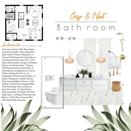 Crisp and Neat Sample Board Interior Design Mood Board by Kristine Rose Ast on Style Sourcebook