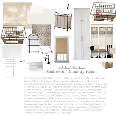 MUDROOM/LAUNDRY SAMPLE BOARD Interior Design Mood Board by moniquezander on Style Sourcebook