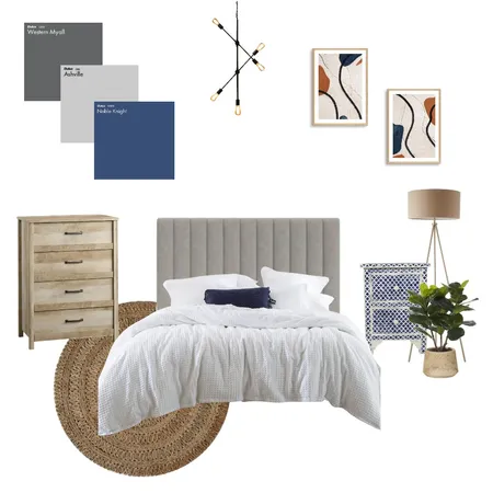 Mel's Bedroom Interior Design Mood Board by rebeccamandal on Style Sourcebook