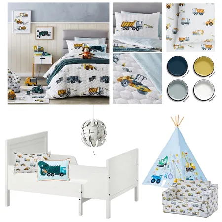 Under construction - kids bedroom Interior Design Mood Board by nourtareka on Style Sourcebook