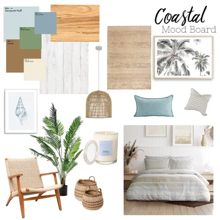 Coastal Bedroom Interior Design Mood Board by jessicasummers on Style Sourcebook