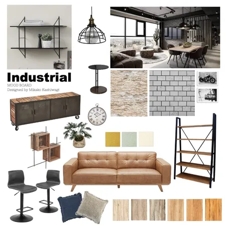 Industrial Mood board Interior Design Mood Board by Mikako Kashiwagi on Style Sourcebook