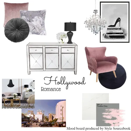 Hollywood Romance Blush Interior Design Mood Board by MikaelaJaye on Style Sourcebook
