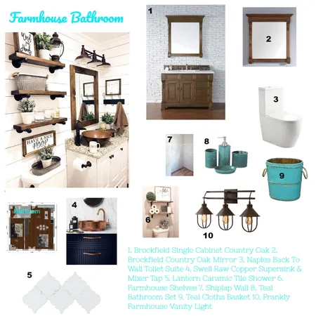 Assignment 9 Bathroom Interior Design Mood Board by Leigh on Style Sourcebook