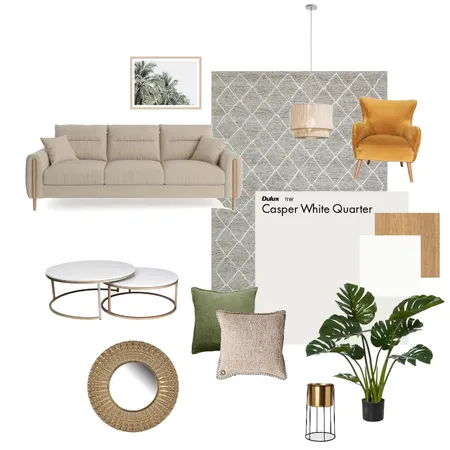 Modern Living Room Interior Design Mood Board by UTSAVI on Style Sourcebook