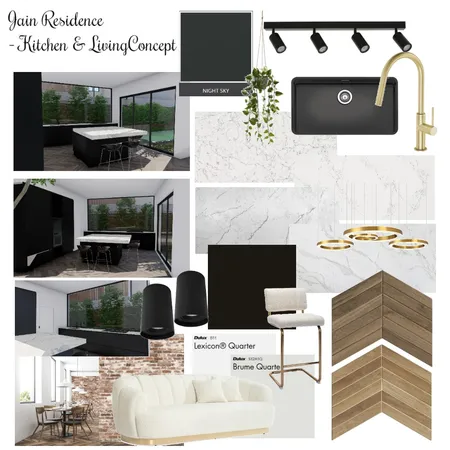 Jain Residence - Kitchen Concept Interior Design Mood Board by klaudiamj on Style Sourcebook