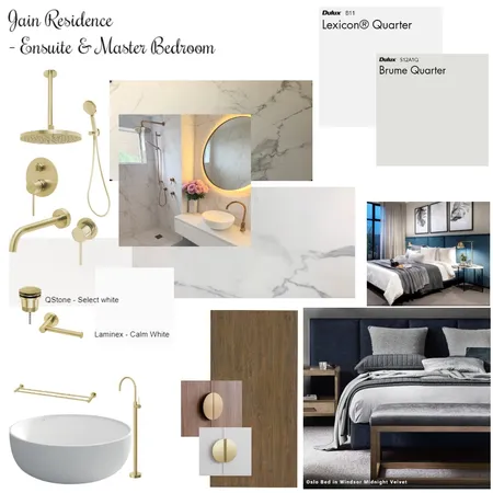 Jain Residence - Ensuite & Master Bedroom Interior Design Mood Board by klaudiamj on Style Sourcebook