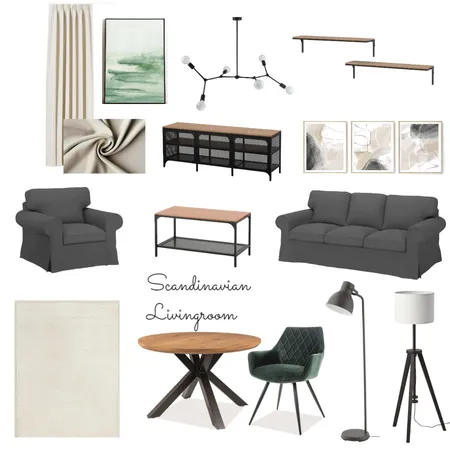 Gabriel Livingroom Interior Design Mood Board by Designful.ro on Style Sourcebook