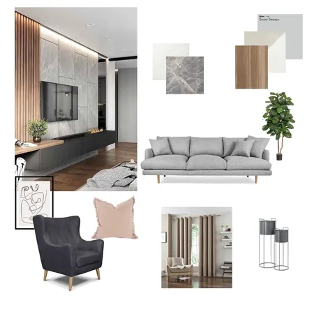 living room/grey Interior Design Mood Board by AMIRA DALLI on Style Sourcebook