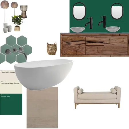 calming green Interior Design Mood Board by Bloprod on Style Sourcebook