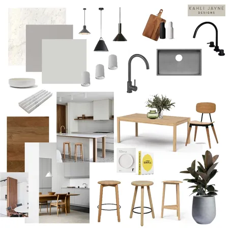 Scandi Modernist Kitchen Interior Design Mood Board by Kahli Jayne Designs on Style Sourcebook
